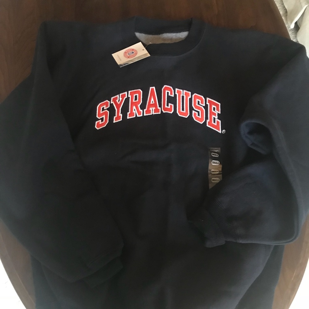 Navy Syracuse Sweatshirt...NWT size small